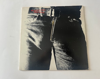 The Rolling Stones Sticky Fingers ( Zipper Cover)  Vinyl Record LP COC 39105 Rolling Stones Records 1977 (Read Description)