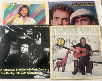 70's - 80's Assorted Lot Of 4 Vinyl Records Sale (Read Description)