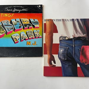 Bruce Springsteen Vinyl Record Lot: Born In The U.S.A. & Greetings From Asbury Park