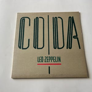 Led Zeppelin Coda Vinyl Record LP - 1982 Swan Song Records