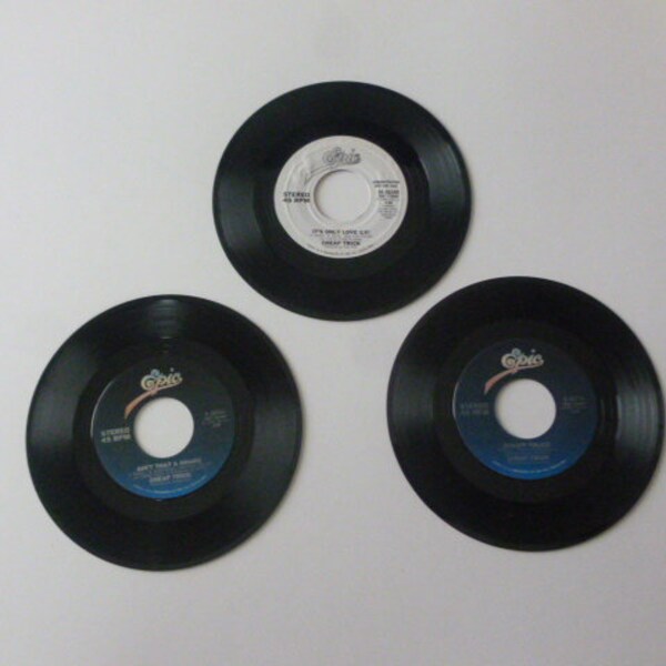 Cheap Trick Lot Of 3 Assorted 45rpm 7" Record Sale