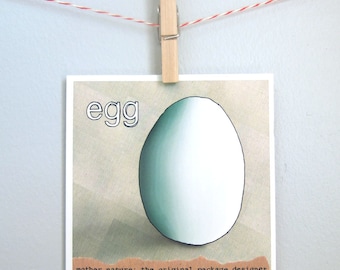 Any occasion, appreciation card, for artists, designers, "Mother nature: the original package designer, egg"