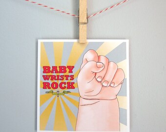 Baby shower, new baby card, Mother's Day, new parents card, "Nooks and crannies"