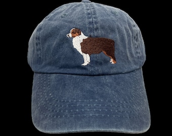 Australian Shepherd Red Tri Blend Dog Breed Baseball Cap