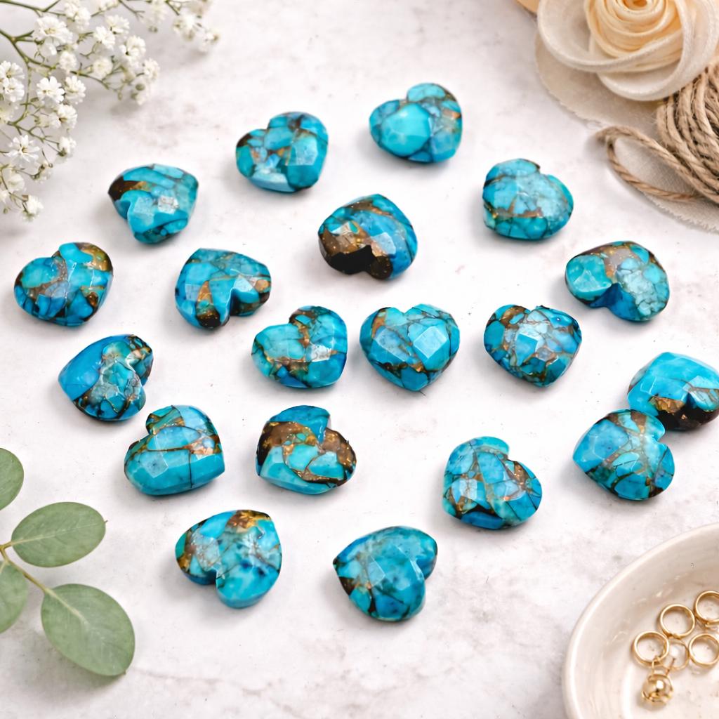 Gemhub Lastra di Turchese Blu Naturale 152,00 Ct di Pietra Grezza certificata Grezza per Il