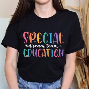 Special Education Teacher Shirt: Retro Design (Digital Download, SVG, PNG, PDF Files)