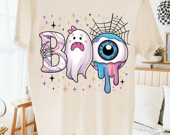 Spooky Coquette Halloween PNG: Ghost, Bow, Brushstroke (Digital Download)