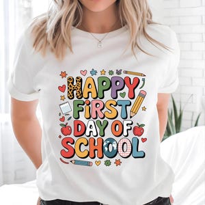 Happy First Day of School SVG PNG PDF, 1st day of school Png, Back to School Svg, First Day Of School Svg, Teacher Svg, Hello school svg,