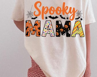 Spooky Mama Halloween Design: PNG, SVG, PDF (Digital Download)