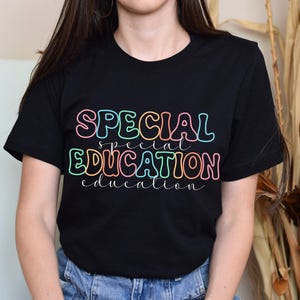 Special Education Teacher Shirt Design: Retro Font (Digital Download, SVG/PNG/PDF Files)