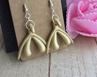 Clitoris Earrings | Feminist Statement Jewelry | Anatomy Art Earrings | Body Positive Hand Painted Earrings