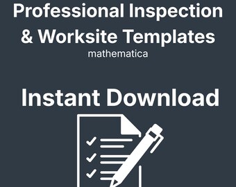 Professional Inspection & Worksite Templates | Technical Checklists + Report Forms | PDF Download