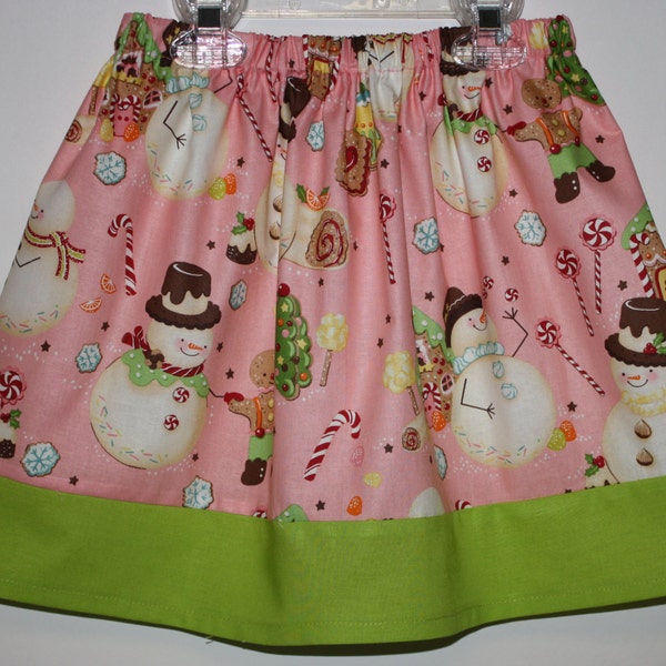 Snowman Skirt  Size 24 month  - 7.      Size Five Ready to ship.