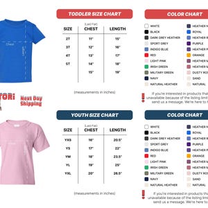 a t - shirt size guide for a toddler size chart