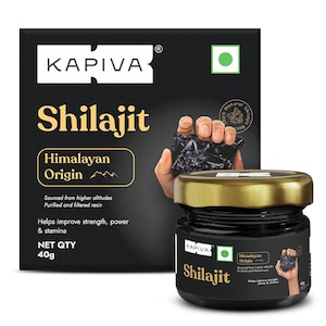 Kapiva Original Himalayan Shilajit/Shilajeet Resin 20g |Super Saver Pack | For Energy, Endurance & Vitality | 160 Servings | 100% Ayurvedic