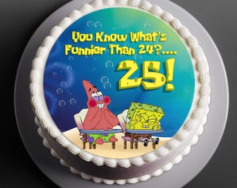 Weißt du was lustiger ist als 24? 25th Birthday Cake Topper, digitaler Download