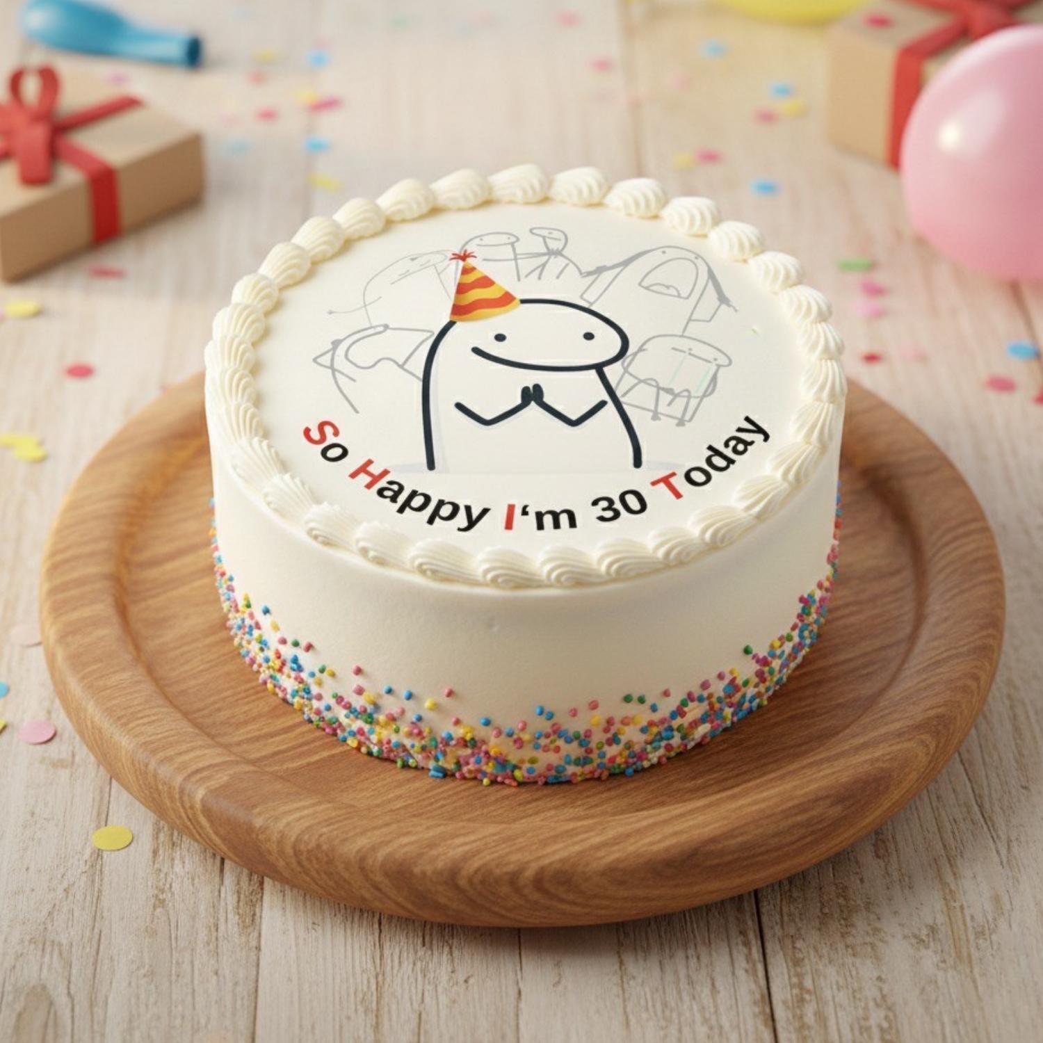 Funny Customizable Birthday Cake Topper, Meme Design (digital Printable ...