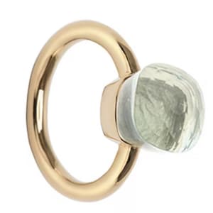 Green Amethyst Ring 14k Solid Gold Ring Anniversary Ring For Her