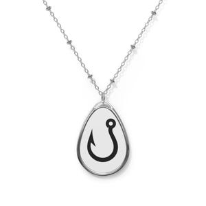 Elegant Hook Pendant, Fishing Jewelry, Unique Gift for Anglers, Nautical Charm Necklace, Coastal Accessories