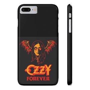 Slim Phone Case | Ozzy Forever Black, Rock Music Lover Gift, Heavy Metal Phone Cover, Musician Fan Accessory, Gothic Cellphone Case