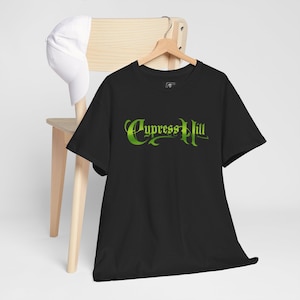 Unisex Heavy Cotton Tee with Cypress Hill Design - Hip-Hop Style Shirt, Casual Tee, Music Fan Gift, Streetwear Apparel, Graphic T-Shirt