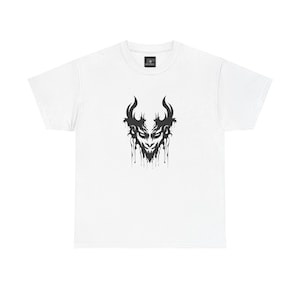 Gothic Demon Tee, Devil T-Shirt, Dark Satan Shirt, Occult Clothing, Halloween Apparel