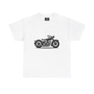 Motorcycle Lover&#39;s Unisex Heavy Cotton Tee, Perfect for Bikers, Casual Wear, Gifts for Him/Her, Rider&#39;s Apparel, Motorcycle Enthusiasts