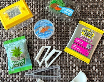 MGA Miniverse Make It Mini Animals Series 2 Hermit Crab DIY Kit, Miniature Pet Collectible, Dollhouse 1:6 Scale Accessory, New Unmade