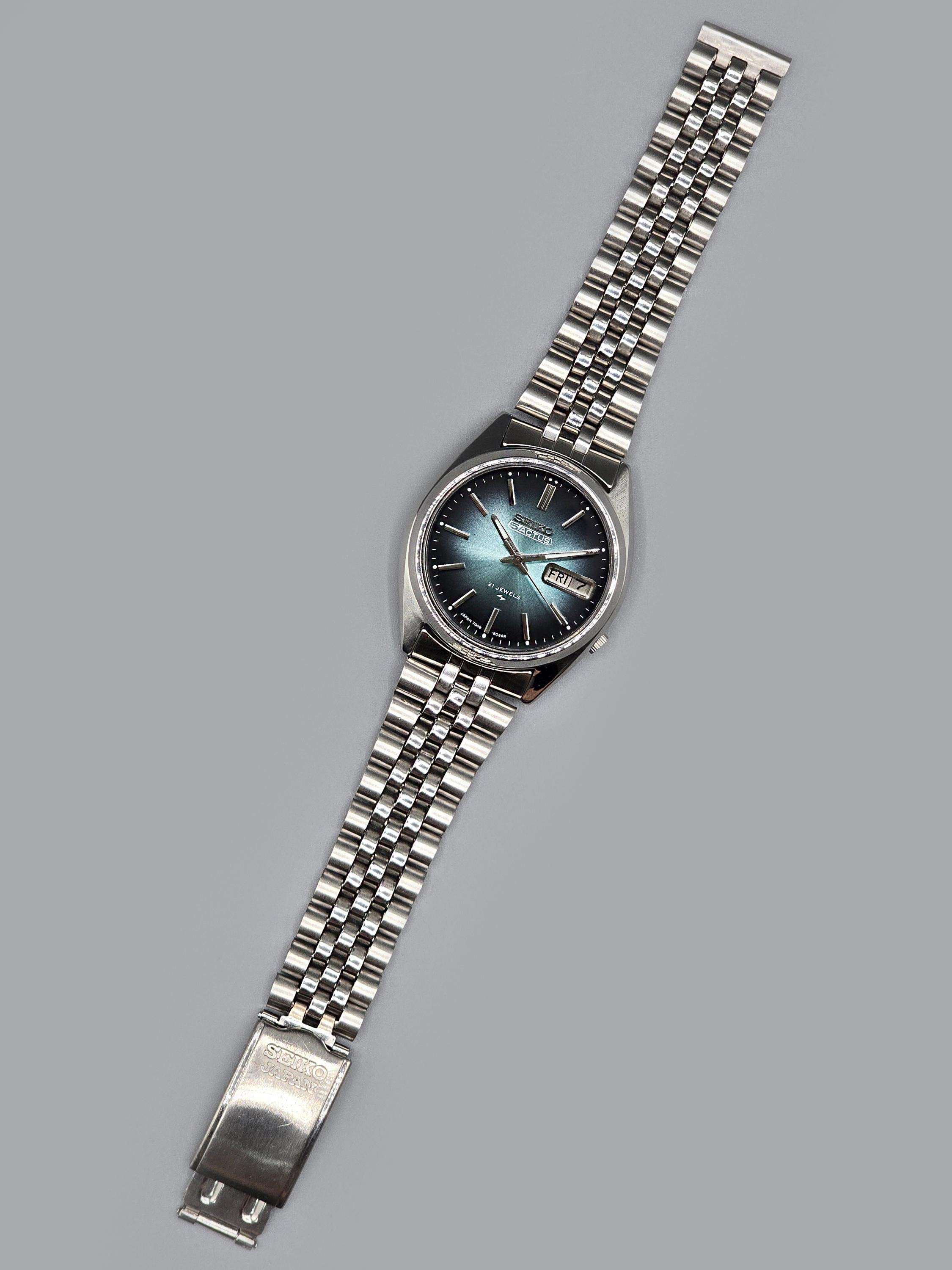 Seiko 5 Actus 7009 Automatic 21 Jewels Men's Watch Japan | Blue