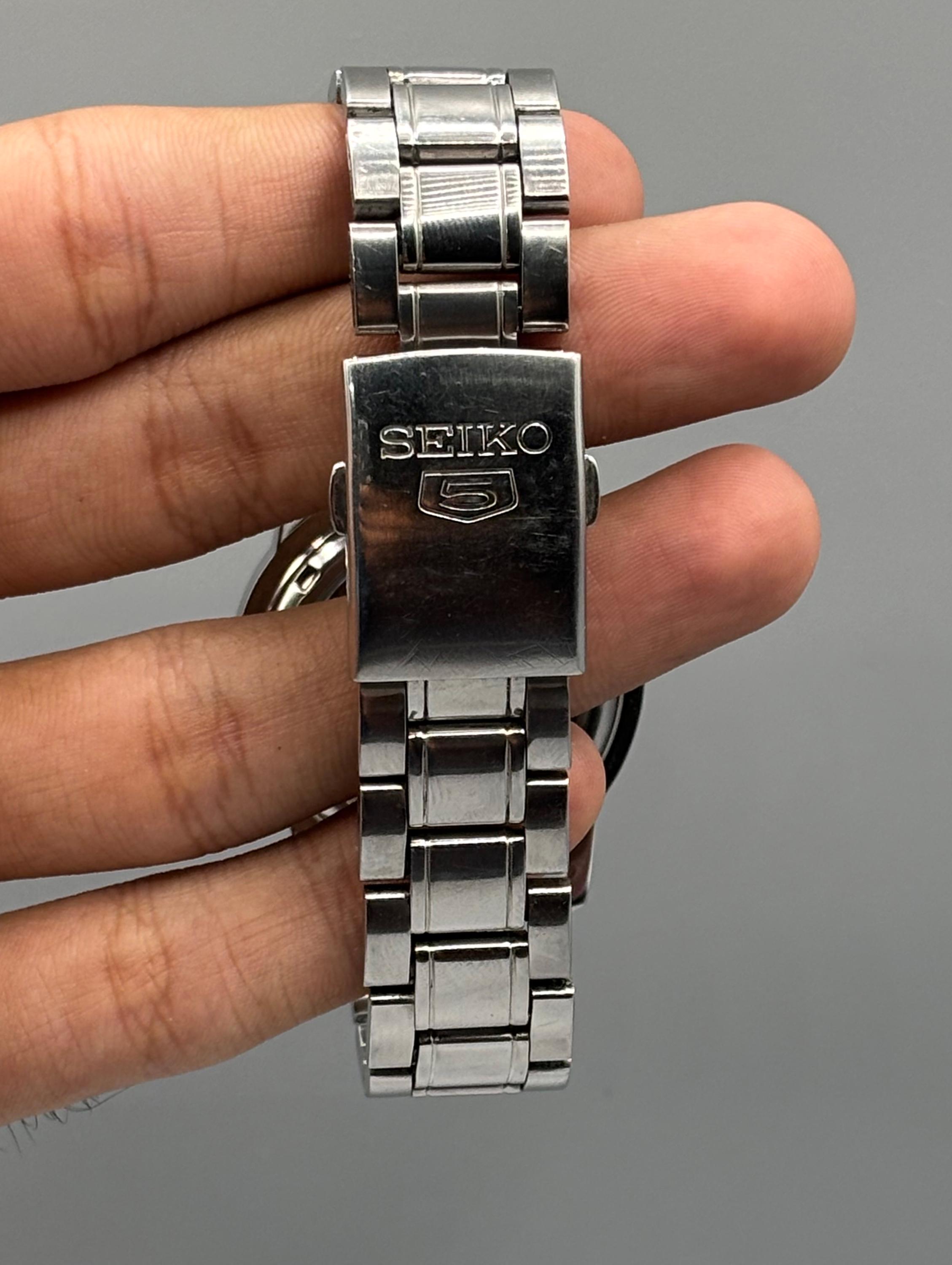 Vintage Seiko 5 7S26-02W0 Automatic 21 Jewels Black Men's Watch