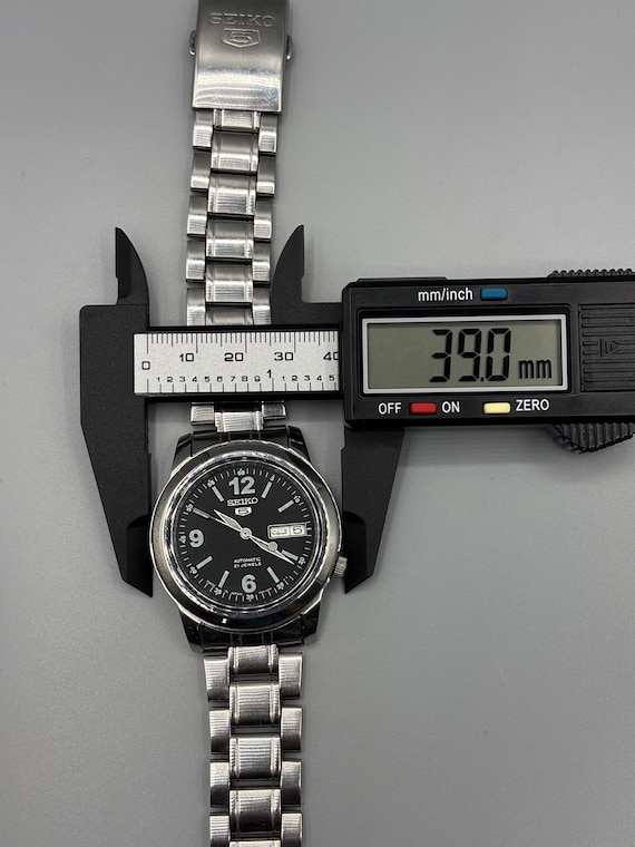 Vintage Seiko 5 7S26-02W0 Automatic 21 Jewels Black Men's Watch