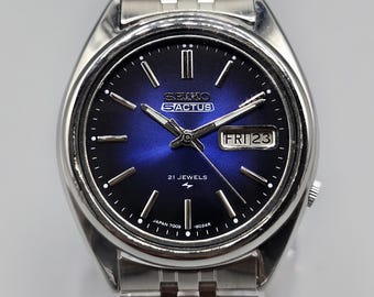 SEIKO　5アクタス ヴィンテージ　メンズ腕時計⭐︎ ヴィンテージ セイコー5 アクタス 自動巻き腕時計：JDM 日本製腕時計