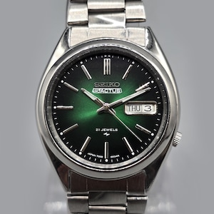 Vintage Seiko 5 Automatic 7009| Green Actus Style Dial | Vintage Men’s Watch 37mm | Japan Movement