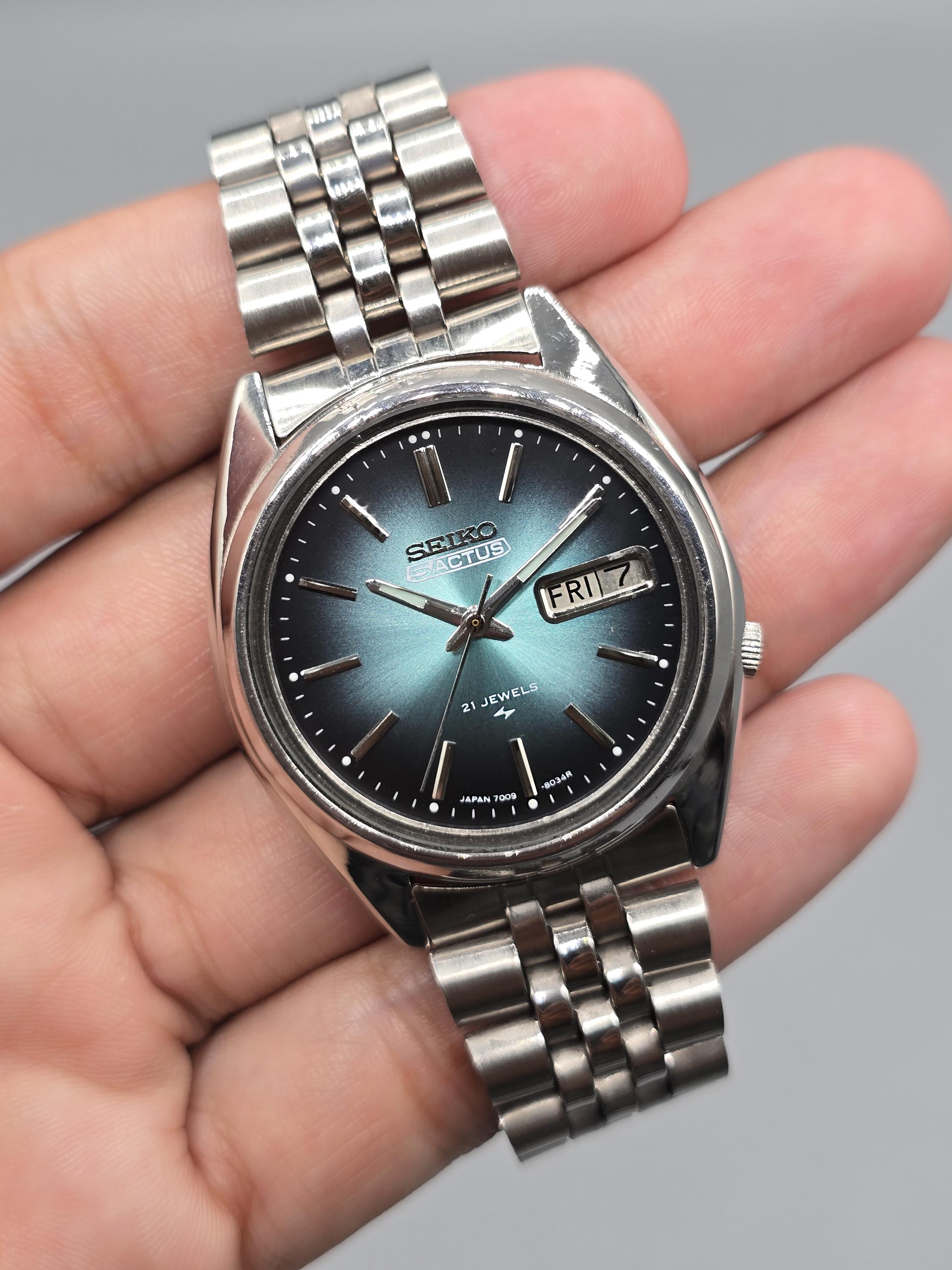 Seiko 5 Actus 7009 Automatic 21 Jewels Men's Watch Japan | Blue