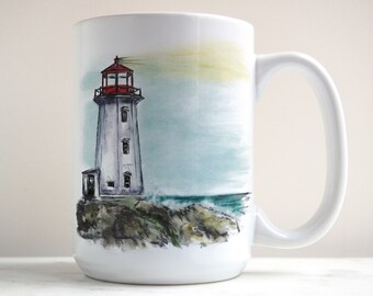 Lighthouse Mug Etsy