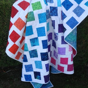 Twin Rainbow Quilt