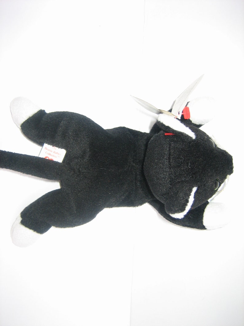 D O B 3 28 94 Retired Vintage 90 S Ty Inc Collectible Zip Beanie Baby Black White Cat Style 4004 W Both s Toys Games Stuffed Animals Plushies Issho Ueno Com