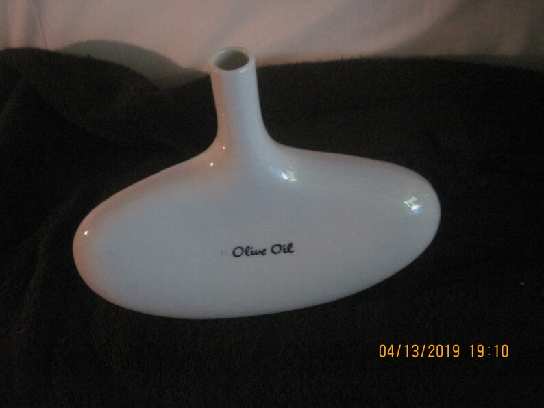 Vintage Porcelain Olive Oil Bottle
