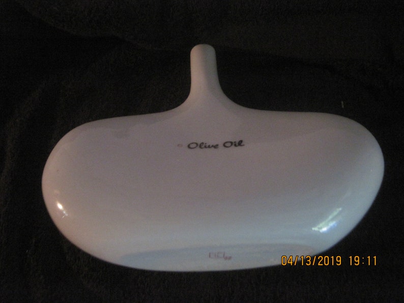 Vintage Porcelain Olive Oil Bottle