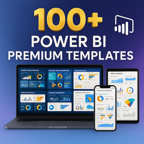 Power BI Dashboard Templates: 100+ Data Analytics & KPI Reports Instant Download