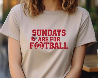 Sundays Are For Football T-Shirt: Retro Game Day Tee
