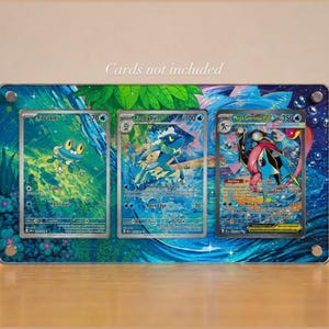 Mega Greninja Display | Froakie, Frogadier and Greninja Evolution Line Acrylic Extended Art Stand
