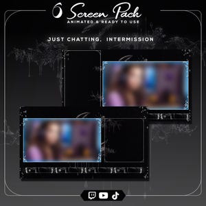 chrome metallic twitch webcam frame overlay