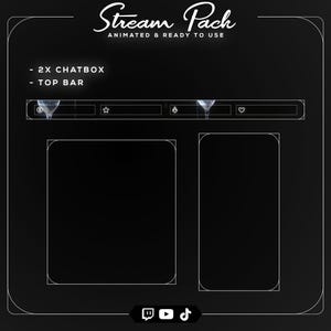 Animated gothic silver stinger transition featuring a liquid glass heart and chain wipe effect for professional scene switching.