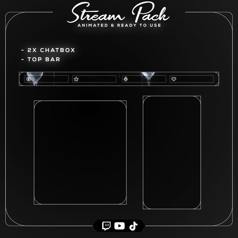 Animated gothic silver stinger transition featuring a liquid glass heart and chain wipe effect for professional scene switching.