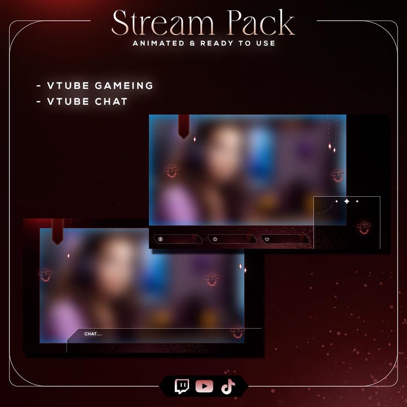 Halloween Animated Stream Overlay Pack — Spooky Gothic Twitch & OBS ...