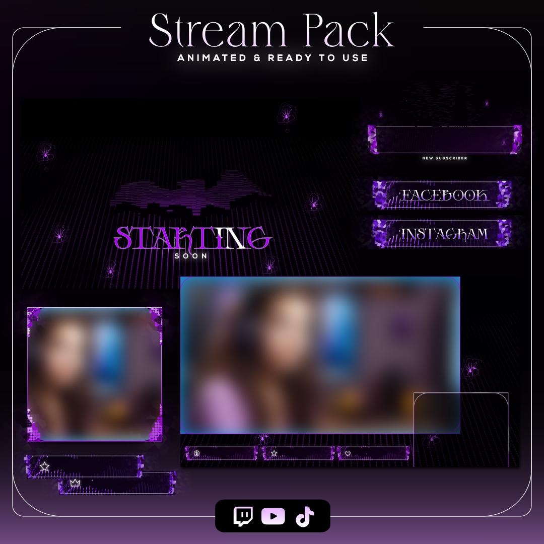 Dark Gamer Stream Overlay Bundle | Complete Gaming Twitch Pack ...