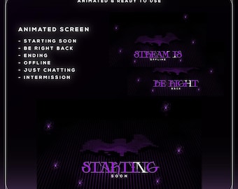 Animated Cyberpunk Anime Twitch Stream Pack, Futuristic Neon Overlay Bundle for OBS Streamlabs Kick YouTube VTuber