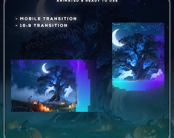 Haunted Ghost Stinger Transition | Spooky Stream Wipe (WEBM)
