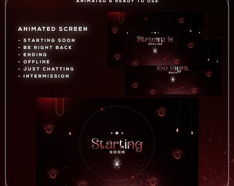 Animated Halloween Stream Screens Pack | Spooky Pumpkin Twitch Overlay ...
